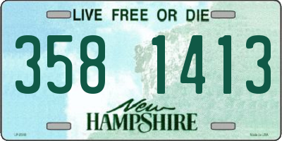 NH license plate 3581413