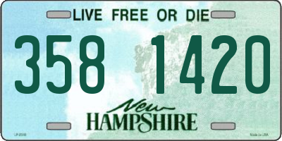 NH license plate 3581420