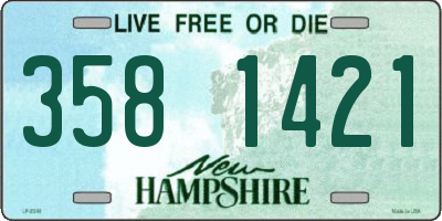 NH license plate 3581421