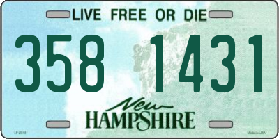 NH license plate 3581431