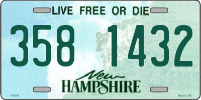 NH license plate 3581432