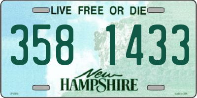 NH license plate 3581433