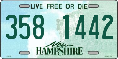 NH license plate 3581442