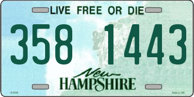 NH license plate 3581443