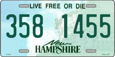 NH license plate 3581455