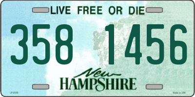 NH license plate 3581456