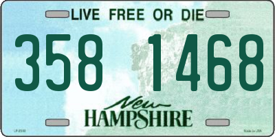NH license plate 3581468