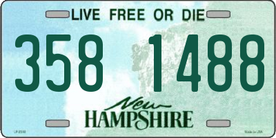 NH license plate 3581488