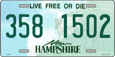 NH license plate 3581502