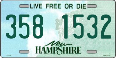 NH license plate 3581532