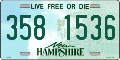 NH license plate 3581536
