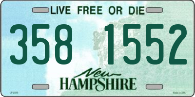 NH license plate 3581552