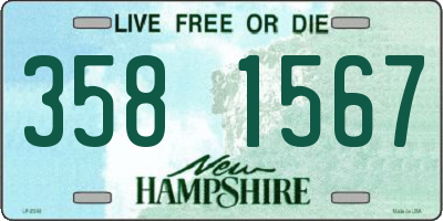 NH license plate 3581567