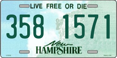 NH license plate 3581571