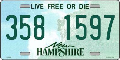 NH license plate 3581597