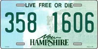 NH license plate 3581606