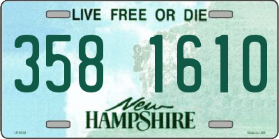 NH license plate 3581610