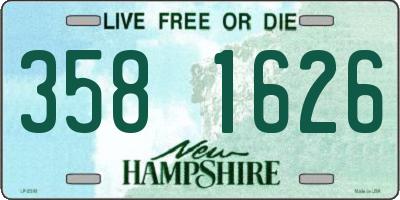 NH license plate 3581626