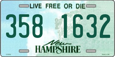 NH license plate 3581632