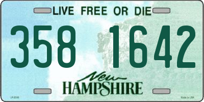 NH license plate 3581642