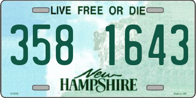 NH license plate 3581643