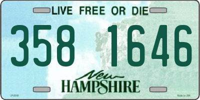 NH license plate 3581646