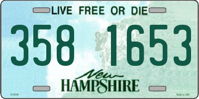 NH license plate 3581653