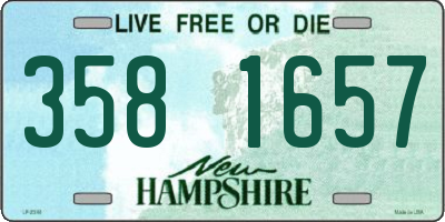 NH license plate 3581657