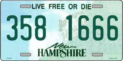 NH license plate 3581666