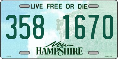 NH license plate 3581670