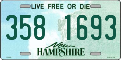 NH license plate 3581693