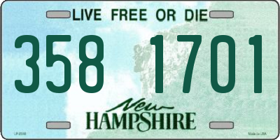 NH license plate 3581701