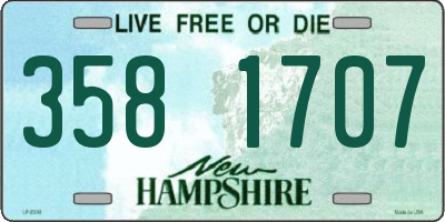 NH license plate 3581707