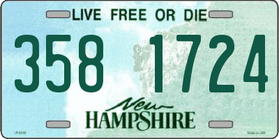NH license plate 3581724