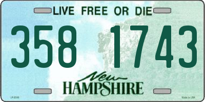NH license plate 3581743
