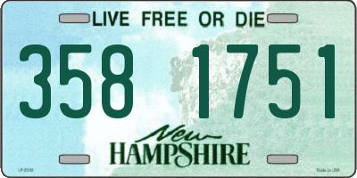 NH license plate 3581751
