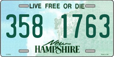 NH license plate 3581763