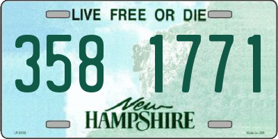 NH license plate 3581771