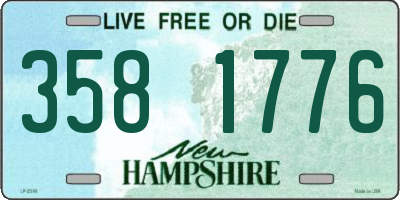 NH license plate 3581776
