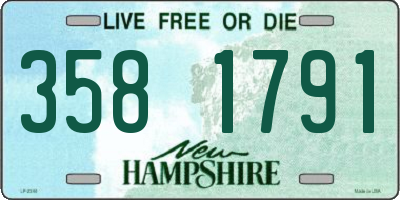 NH license plate 3581791