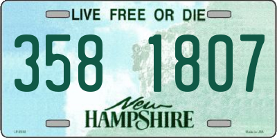 NH license plate 3581807