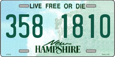 NH license plate 3581810