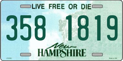 NH license plate 3581819