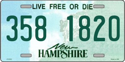 NH license plate 3581820