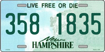 NH license plate 3581835