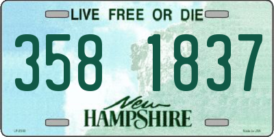NH license plate 3581837