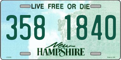 NH license plate 3581840