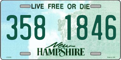 NH license plate 3581846
