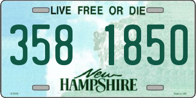 NH license plate 3581850