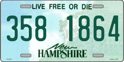 NH license plate 3581864